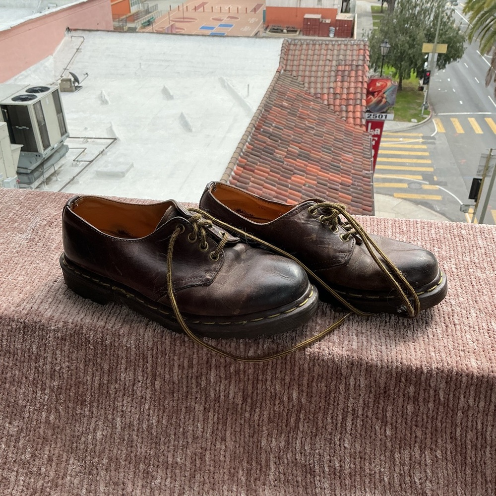 Dr Martens 1561 Brown Leather Oxford Shoes - Made in England - size 6 - Picture 2 of 9